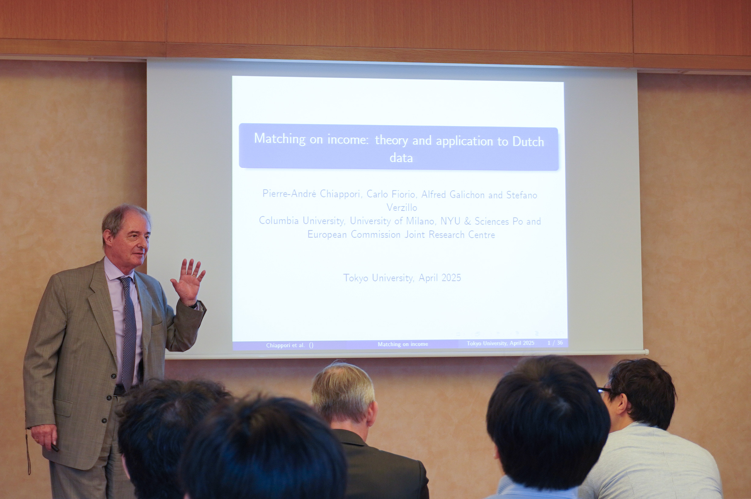 Prof. Pierre-André Chiappori visits UTMD